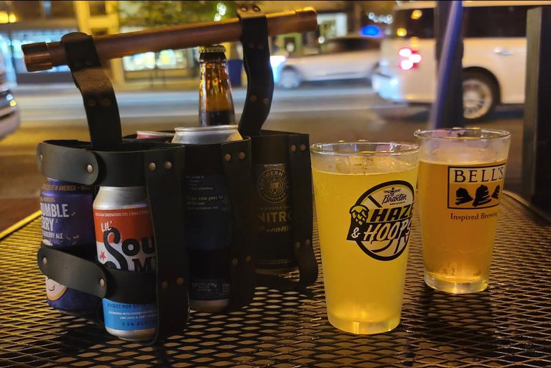 BBK Handmade Leather Alcohol Carriers beer