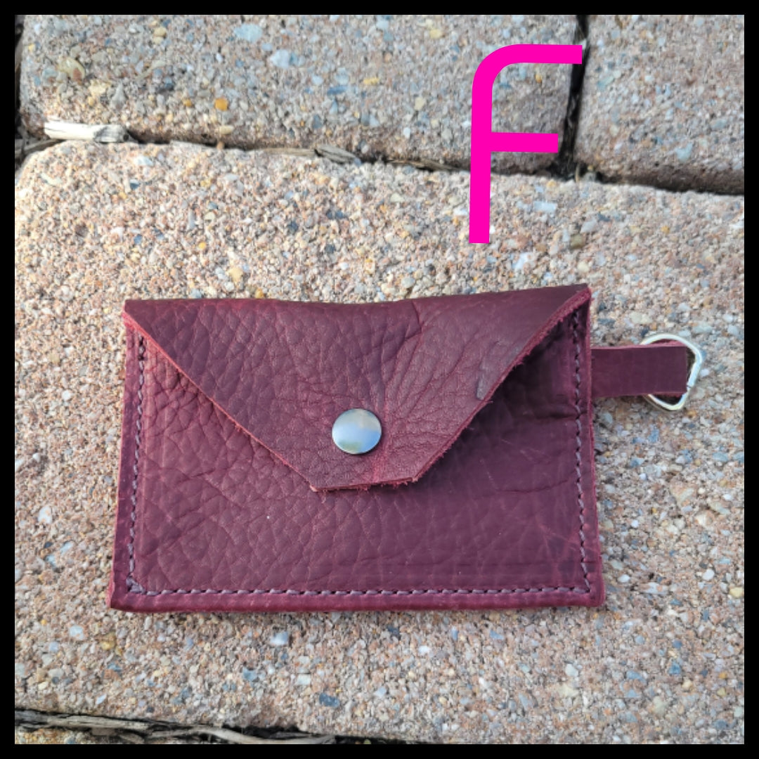 bbk leather designs handmade raspberry card keychain