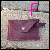 bbk leather designs handmade raspberry card keychain