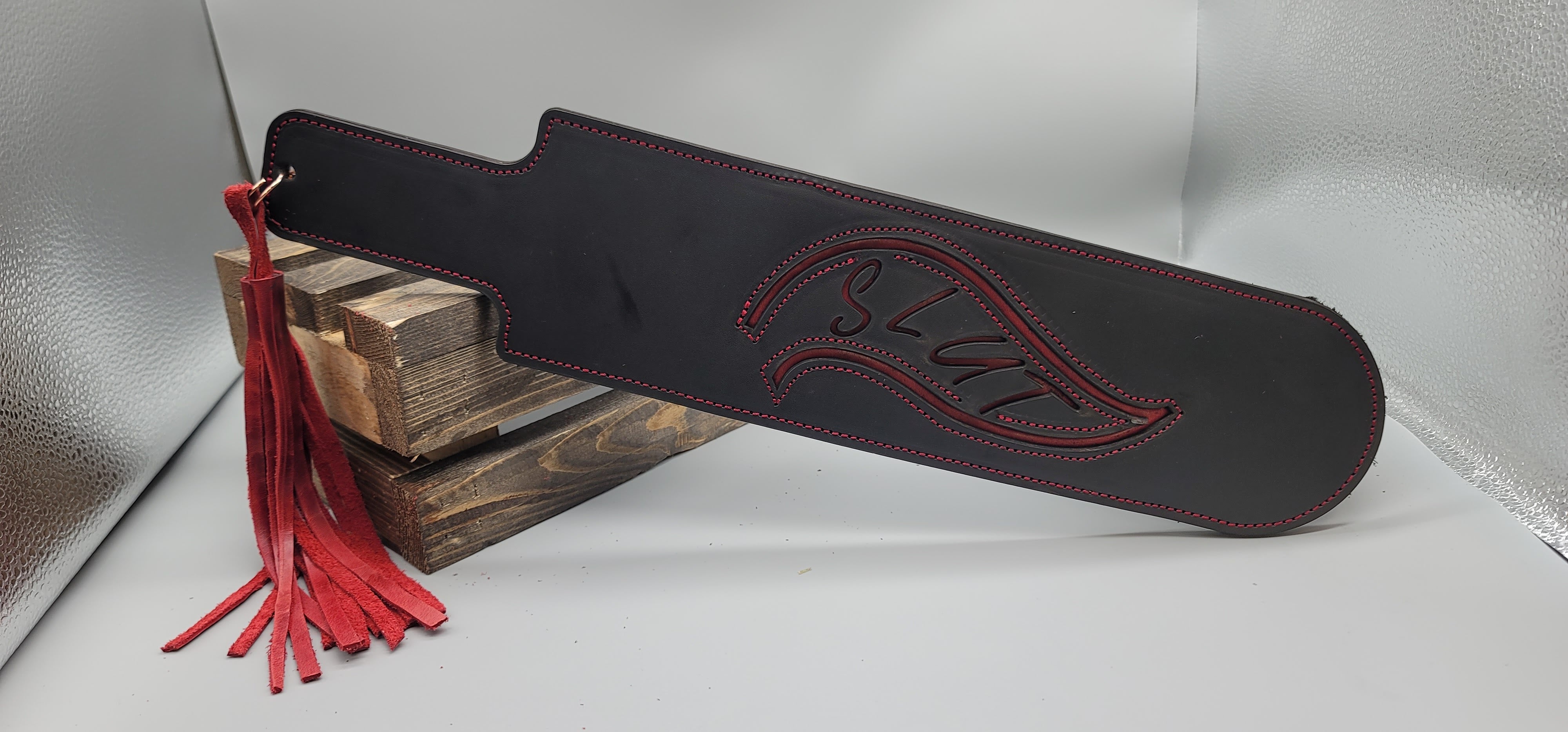 Handmade leather bdsm paddle bbk leather designs