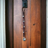 bbk leather designs handmade brown jingle sleigh bells silver