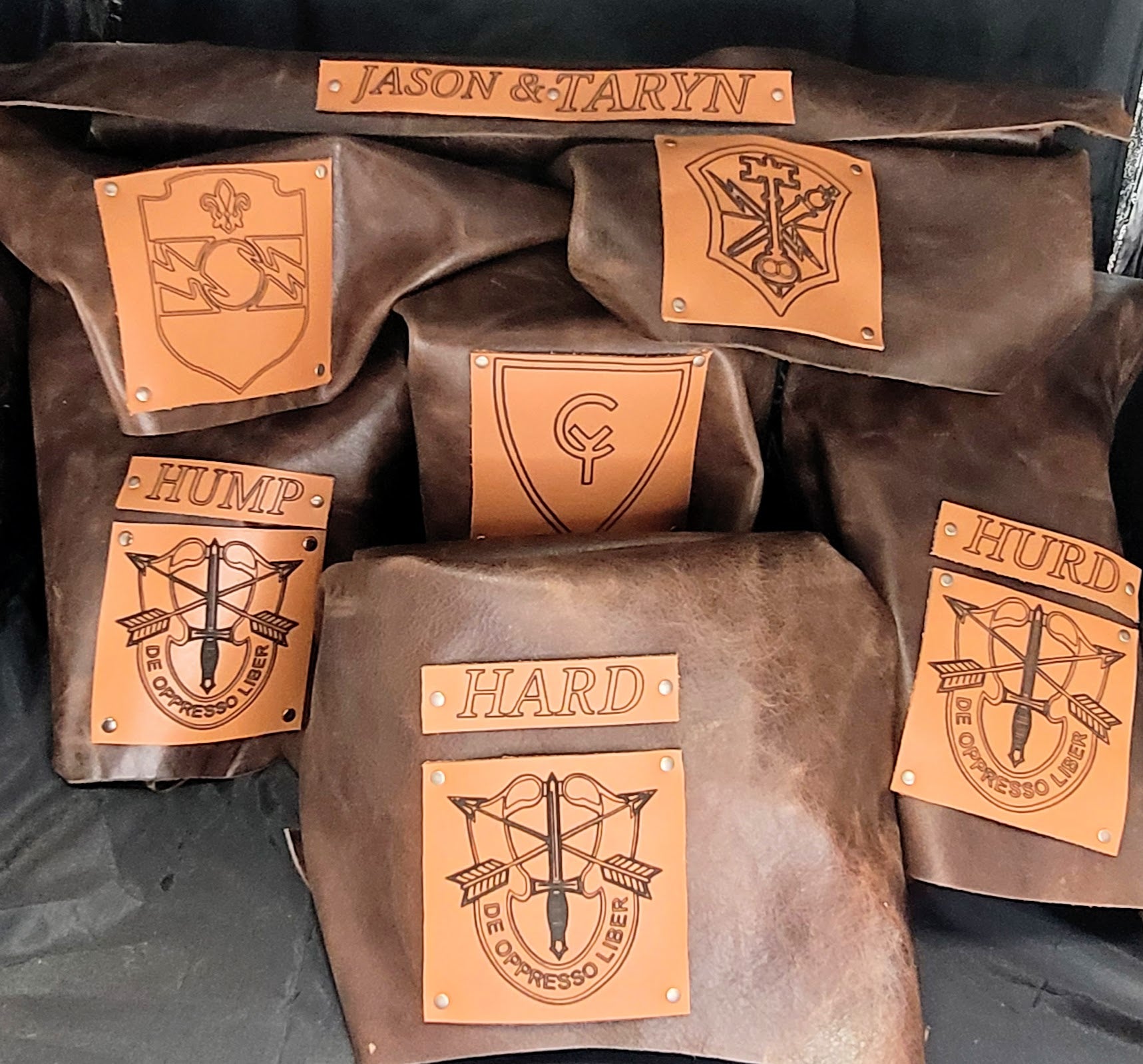 bbk leather designs handmade leather photo wraps for veterans