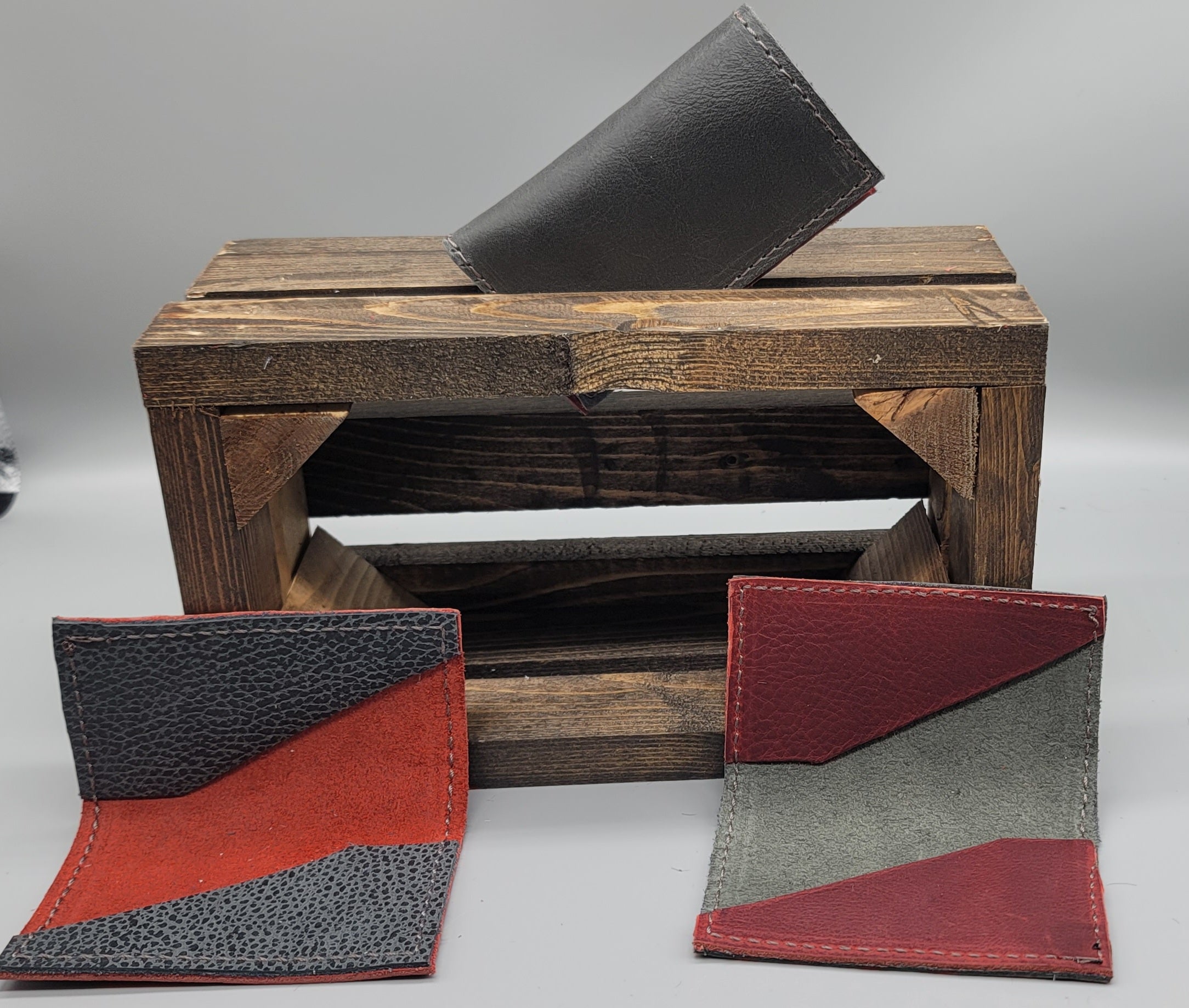 various handmade leather business card cases bbk