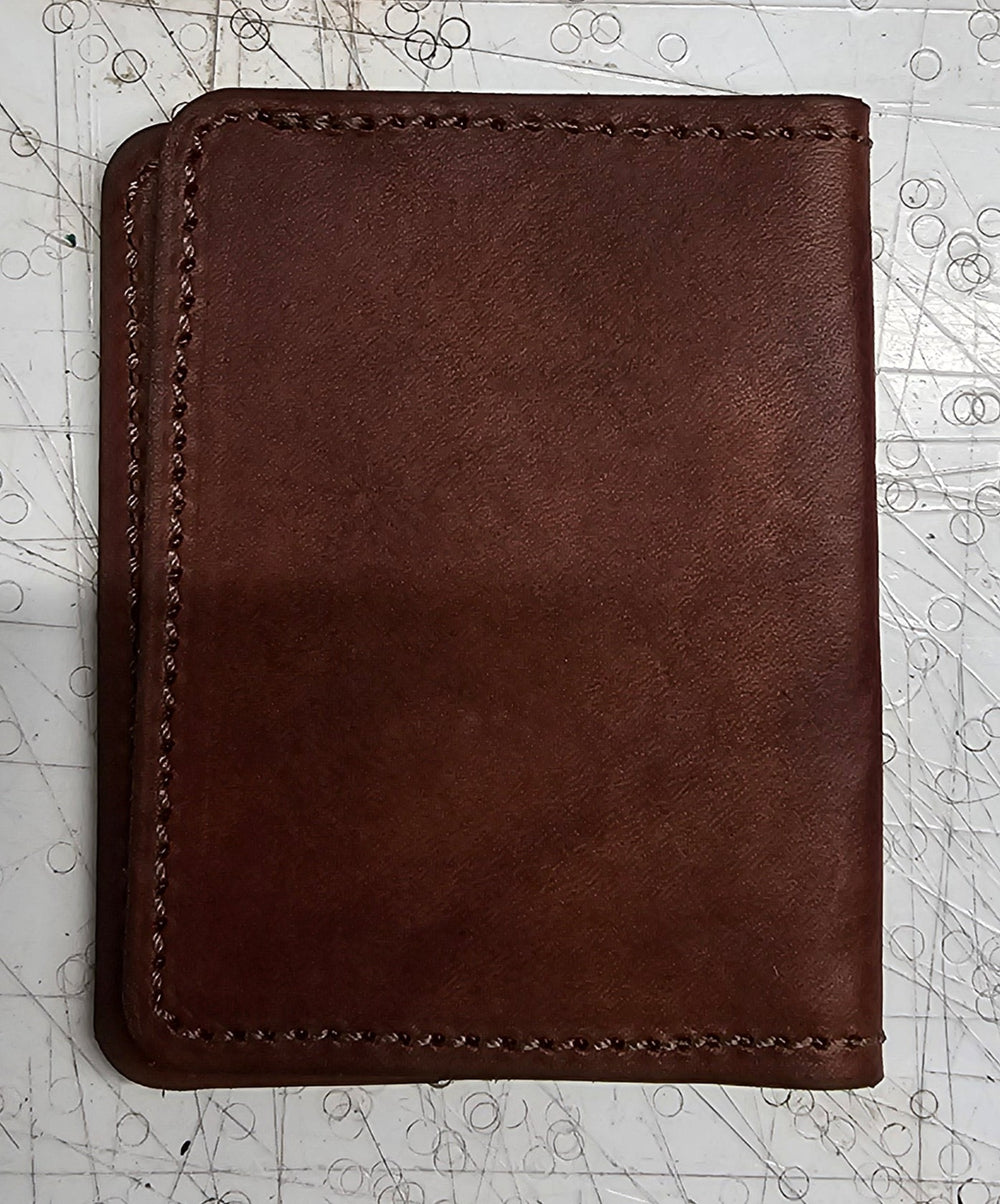 bbk leather designs handmade brown leather wallet