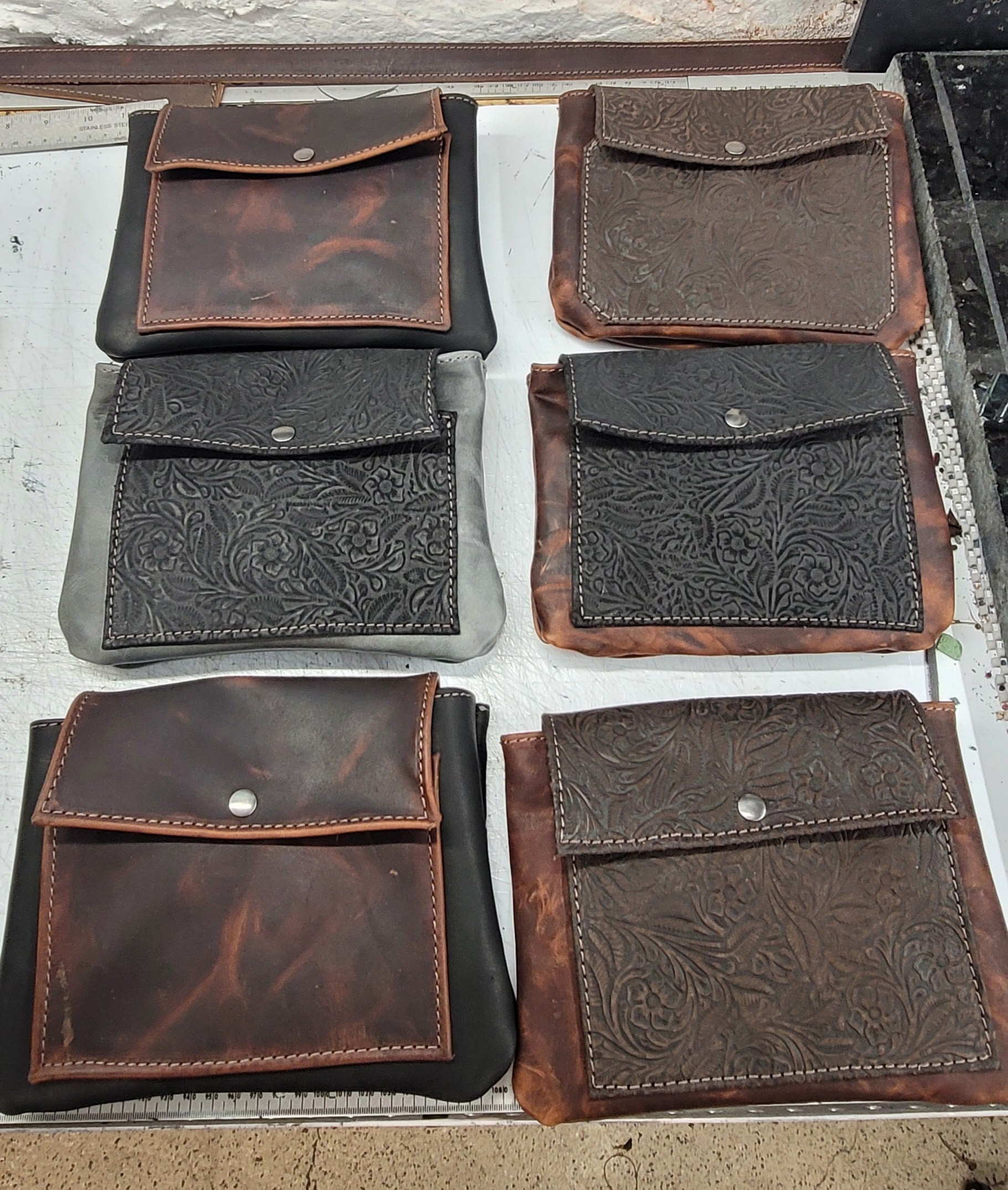 embossed and marbled handmade brown leather convertible cross-body bag bbk leather designs