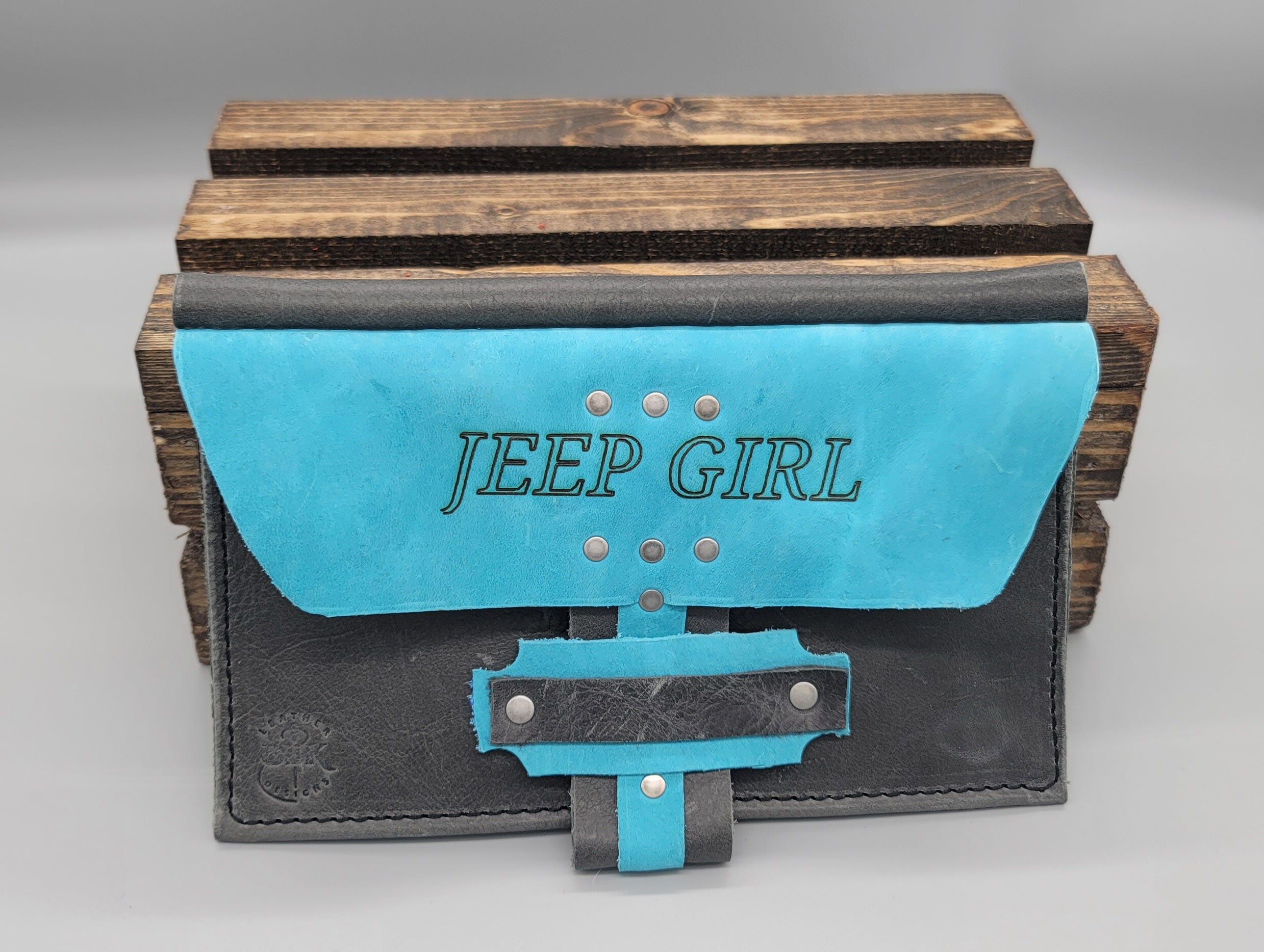 handmade leather clutch with laser engraving bbk leather designs