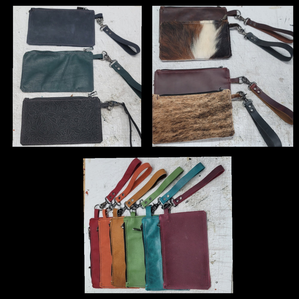 bbk leather designs handmade wristlet collection