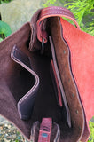 handmade red and brown journey satchel purse bbk inside 2