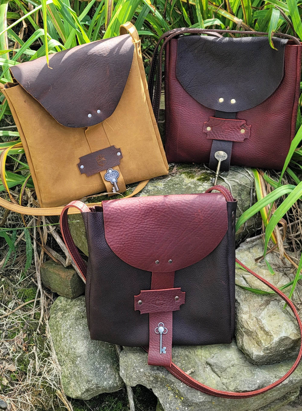 handmade leather journey satchel purse bbk