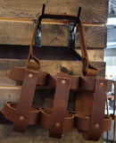 brown leather handmade beer carrier bbk 2