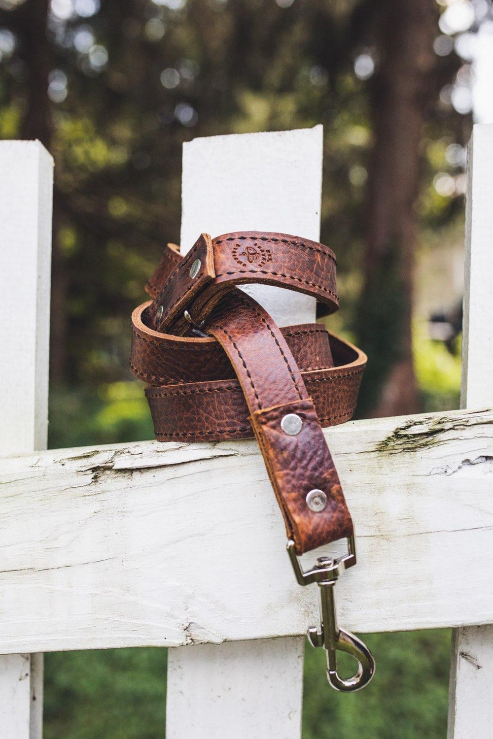 handmade light brown leather dog Leash bbk image by Whitney Brewer Photography