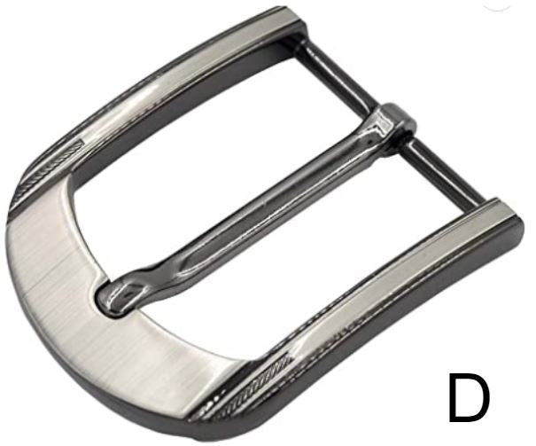 1-1/2 inch heel bar gunmetal buckle bbk D