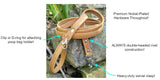 handmade tan leather dog leash info bbk