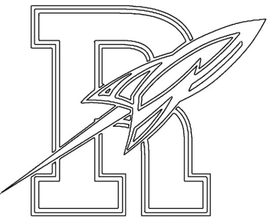 Ridgedale Rockets Logo Outline bbk